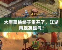 大唐豪俠終于重開(kāi)了，江湖再現(xiàn)英雄氣！