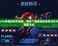 LOL阿貍皮膚價格表，帶你了解最新的皮膚定價與購買方式