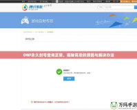 DNF永久封號查詢正常，揭秘背后的原因與解決辦法