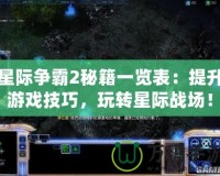 星際爭霸2秘籍一覽表：提升游戲技巧，玩轉星際戰場！