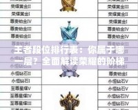 王者段位排行表：你屬于哪一層？全面解讀榮耀的階梯