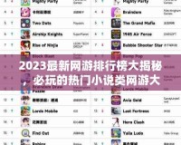 2023最新網游排行榜大揭秘，必玩的熱門小說類網游大盤點！