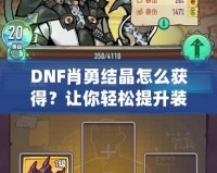 DNF肖勇結晶怎么獲得？讓你輕松提升裝備，解鎖全新戰力！