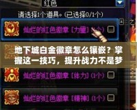 地下城白金徽章怎么鑲嵌？掌握這一技巧，提升戰力不是夢！