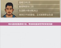 NBA籃球經理游戲大全，帶你體驗籃球世界的掌控樂趣！
