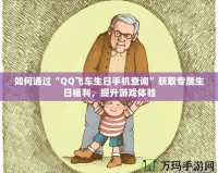 如何通過“QQ飛車生日手機查詢”獲取專屬生日福利，提升游戲體驗