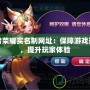 王者榮耀實名制網址：保障游戲環境，提升玩家體驗