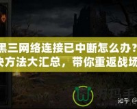 暗黑三網絡連接已中斷怎么辦？解決方法大匯總，帶你重返戰場！