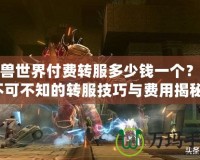 魔獸世界付費轉服多少錢一個？你不可不知的轉服技巧與費用揭秘！