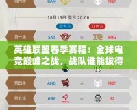 英雄聯盟春季賽程：全球電競巔峰之戰，戰隊誰能拔得頭籌？