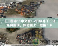 《三國志11中文版1.2升級(jí)補(bǔ)丁：讓經(jīng)典重現(xiàn)，體驗(yàn)更上一層樓！》