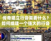 傳奇建立行會需要什么？如何組建一個強大的行會？