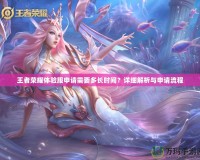 王者榮耀體驗服申請需要多長時間？詳細解析與申請流程