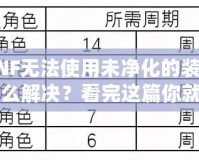 DNF無法使用未凈化的裝備怎么解決？看完這篇你就明白了！