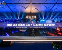 DNF自動腳本怎么用？輕松提升游戲體驗！
