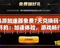 迅游加速器免費7天兌換碼七月的：加速體驗，游戲暢行無阻！