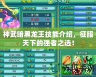 神武暗黑龍王技能介紹，征服天下的強者之選！