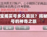 夢幻藏寶閣買號多久能玩？揭秘寶閣買號的神奇之旅