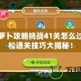 保衛(wèi)蘿卜攻略挑戰(zhàn)41關(guān)怎么過？輕松通關(guān)技巧大揭秘！