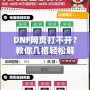 DNF網頁打不開？教你幾招輕松解決！