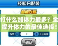 賽爾號打什么加體力最多？全面揭秘提升體力的最佳選擇！