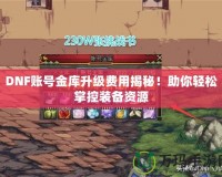 DNF賬號(hào)金庫(kù)升級(jí)費(fèi)用揭秘！助你輕松掌控裝備資源