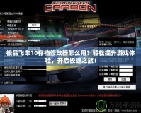極品飛車10存檔修改器怎么用？輕松提升游戲體驗，開啟極速之旅！