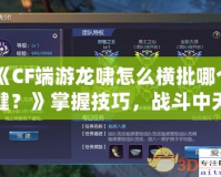 《CF端游龍嘯怎么橫批哪個鍵？》掌握技巧，戰斗中無敵的秘密武器！