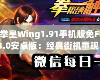 《拳皇Wing1.91手機版免FlashV3.0安卓版：經典街機重現，暢享極致格斗體驗》