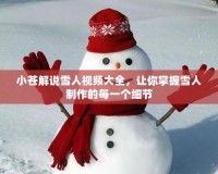 小蒼解說雪人視頻大全，讓你掌握雪人制作的每一個細節