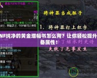 DNF純凈的黃金增幅書怎么用？讓你輕松提升裝備屬性！