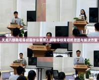 天龍八部賬號停權是什么意思？揭秘停權背后的原因與解決方案