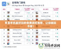 蘋果手機最好玩的免費游戲推薦，讓你暢玩不停！