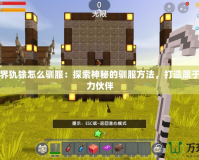 我的世界犰狳怎么馴服：探索神秘的馴服方法，打造屬于你的強力伙伴
