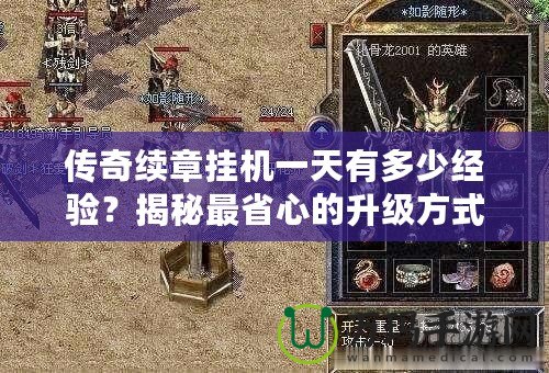 傳奇續(xù)章掛機一天有多少經(jīng)驗？揭秘最省心的升級方式！
