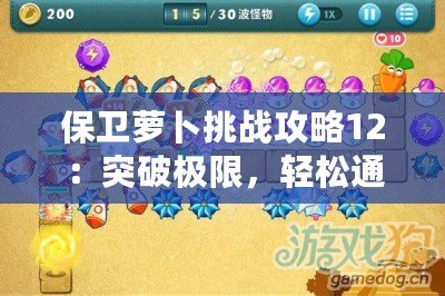 保衛(wèi)蘿卜挑戰(zhàn)攻略12：突破極限，輕松通關(guān)的秘密武器