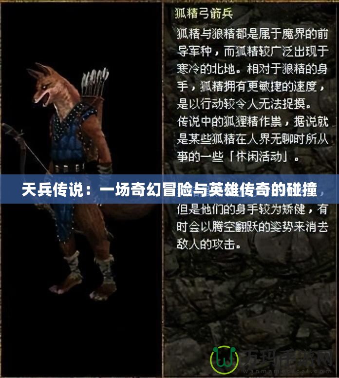 天兵傳說：一場(chǎng)奇幻冒險(xiǎn)與英雄傳奇的碰撞