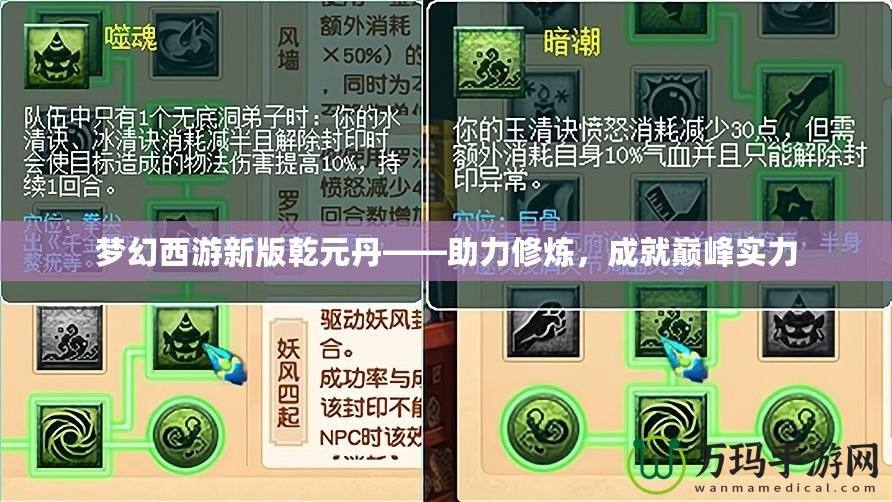 夢幻西游新版乾元丹——助力修煉，成就巔峰實力
