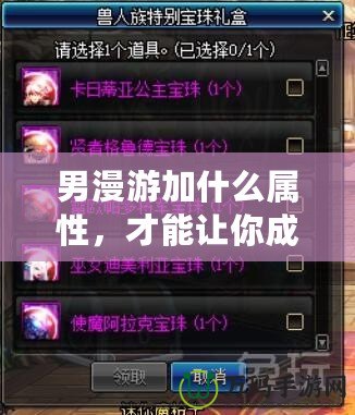 男漫游加什么屬性，才能讓你成為最強(qiáng)存在？
