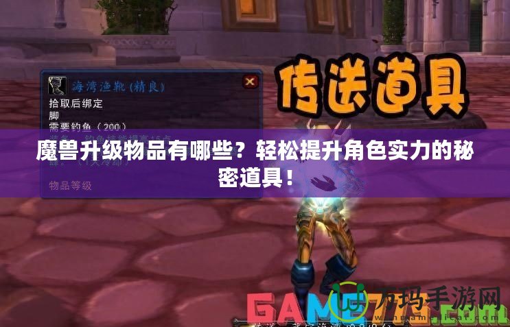魔獸升級物品有哪些？輕松提升角色實力的秘密道具！