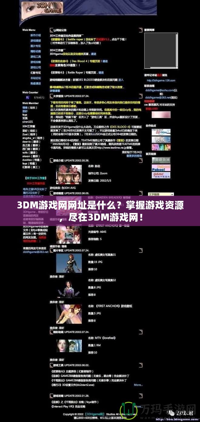 3DM游戲網網址是什么？掌握游戲資源，盡在3DM游戲網！