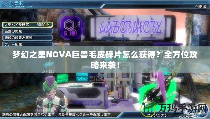 夢(mèng)幻之星NOVA巨獸毛皮碎片怎么獲得？全方位攻略來襲！