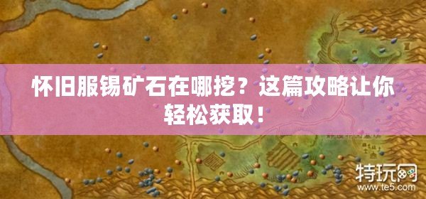懷舊服錫礦石在哪挖？這篇攻略讓你輕松獲取！