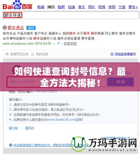 如何快速查詢封號信息？最全方法大揭秘！