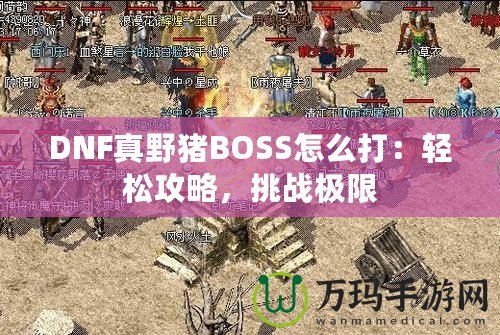 DNF真野豬BOSS怎么打：輕松攻略，挑戰(zhàn)極限