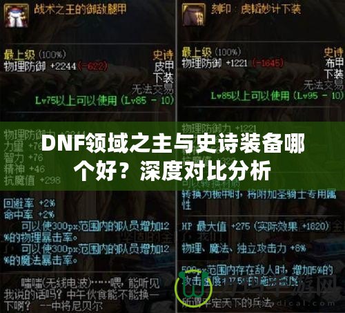 DNF領域之主與史詩裝備哪個好？深度對比分析