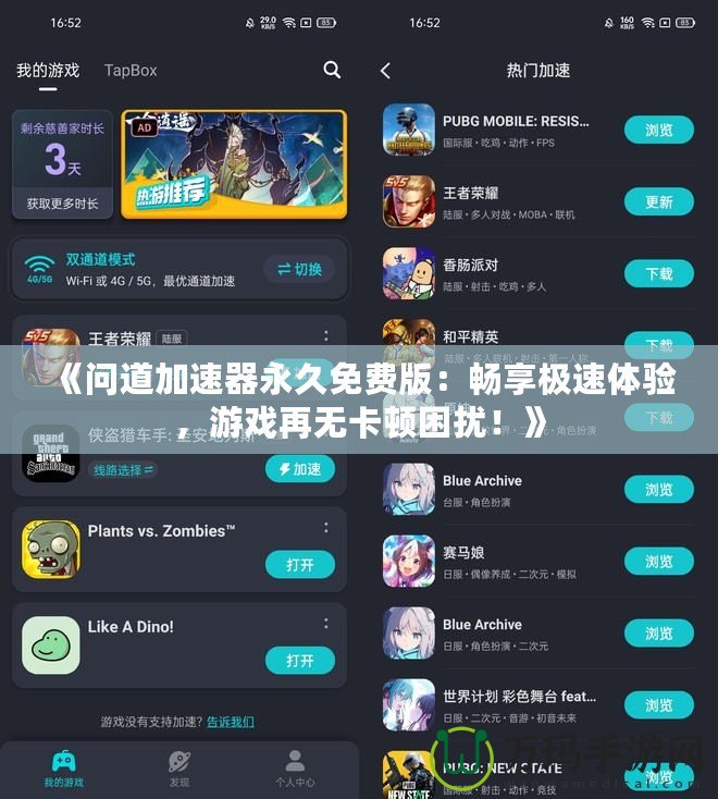 《問道加速器永久免費版：暢享極速體驗，游戲再無卡頓困擾！》