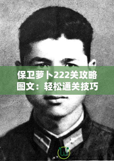 保衛蘿卜222關攻略圖文：輕松通關技巧，讓你迅速過關！