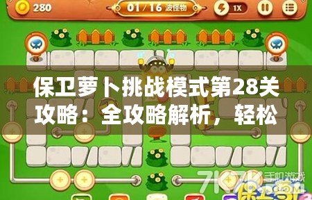保衛蘿卜挑戰模式第28關攻略：全攻略解析，輕松通關技巧大揭秘