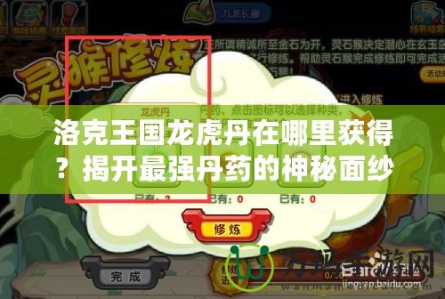 洛克王國龍虎丹在哪里獲得？揭開最強丹藥的神秘面紗